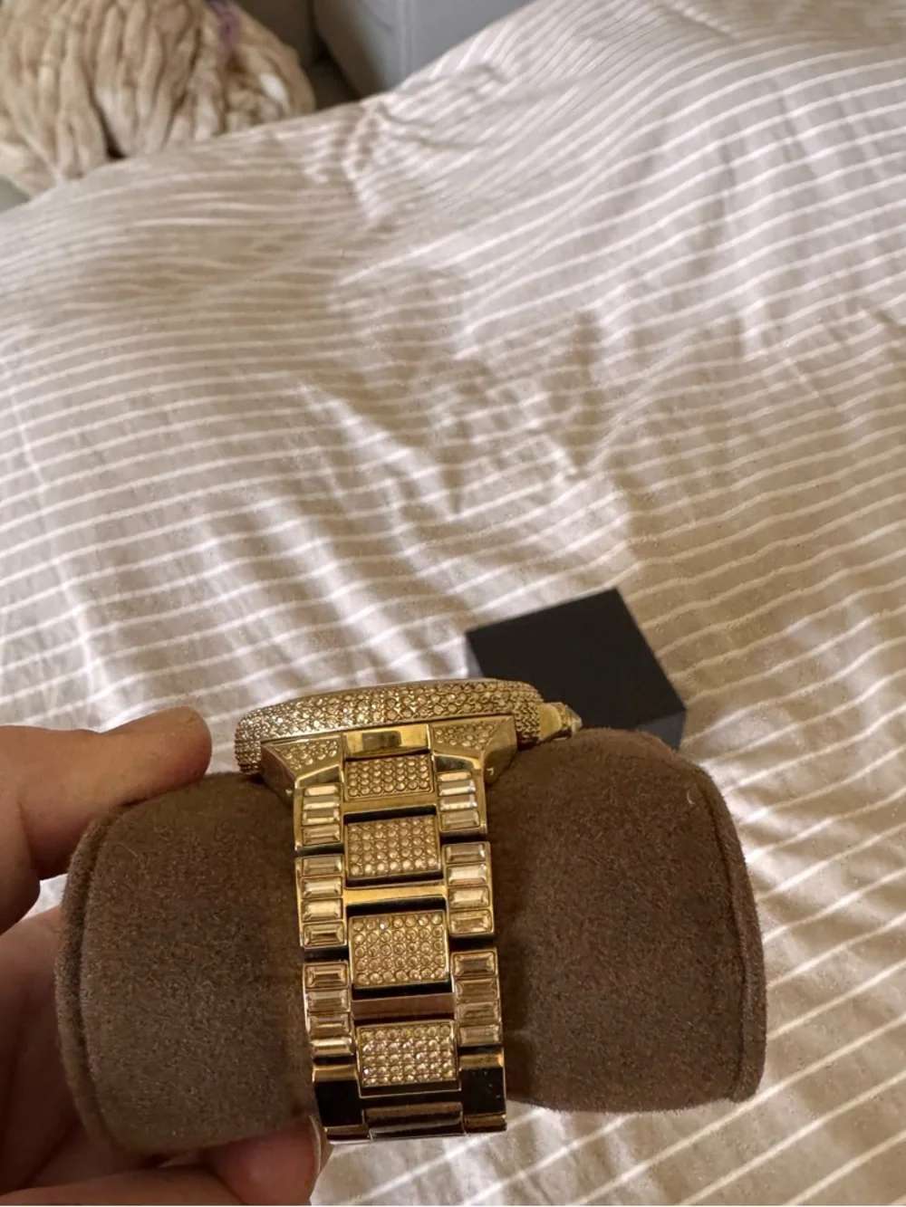 Michael Kors Rose Gold Crystal Pavé Bracelet Watch - Picture 4 of 5